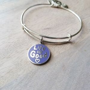 Alex and Ani Life is Good Charm Bangle